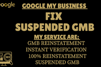 unsuspend disable google my business profile fix gmb appeal