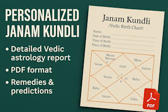provide your detailed janam kundli as a PDF online