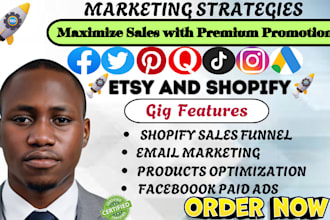 do etsy store promotion, etsy seo, shopify and etsy  marketing, etsy sales