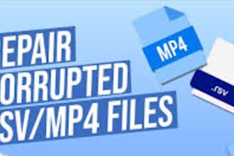 repair corrupted mp4, mov, dat, mdt, rsv,and video file data recovery
