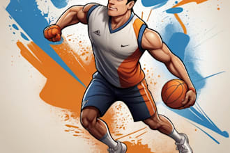 design comic sport football basketball nfl vector art illustration for you