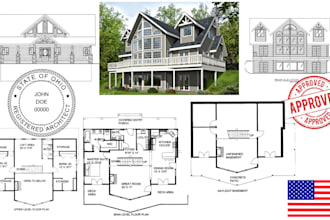 licensed architect, permit plan, pe stamp for ohio, virginia, new jersey, utah