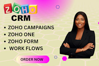 set up zoho one creator form books zoho crm flows  website commerce chatbot