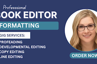 rewrite proofread typeset edit fiction and nonfiction developmental book editor