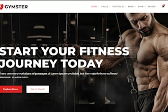 fitness shopify store gym sport workout store yoga coach website fitness store