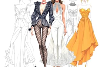 fashion illustration clothes sketch fashion design technical drawing watercolor