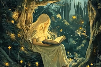 draw fairy tale illustrations for book stories
