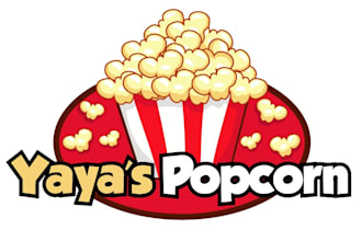 design a excellent popcorn logo for your business