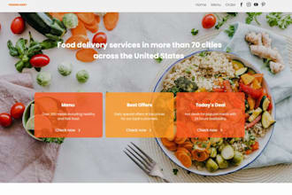 build responsive wordpress restaurant website with food order, delivery system