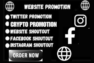 do twitter shoutout, organic website promotion, share link to UK USA fb ig users