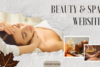 spa website, hair salon website, wordpress spa website, website design
