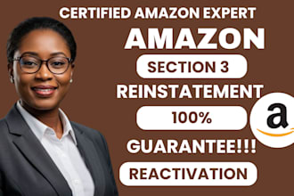 fix amazon section 3 suspension reinstatement amazon reactivation plan of action