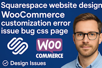 fix squarespace website design wocommerce customization error issue bug CSS page