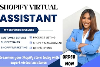 be your shopify store manager and ecommerce VA for pod and dropshipping