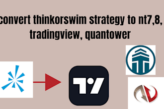 convert thinkorswim strategy to nt7,8, tradingview, quantower