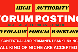 do italy forum backlinks with manually forum posting