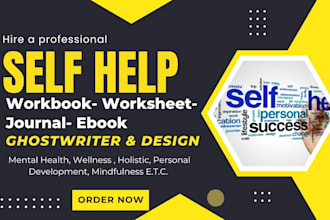 write, design your KDP self help mental health ebook journal life coach workbook