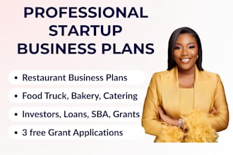 create a winning restaurant or food truck business plan for investors, loans