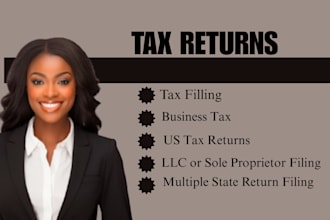do US tax filing, US tax returns, llc tax, business tax 1120 5472 1040 cpa