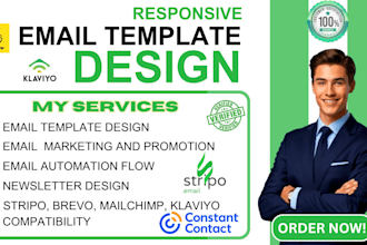 create html email template design, newsletter on stripo, brevo, klaviyo, beehiiv