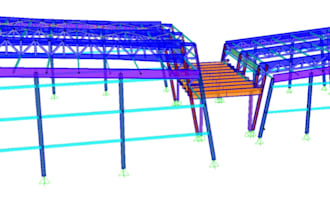 design steel wood concrete structure