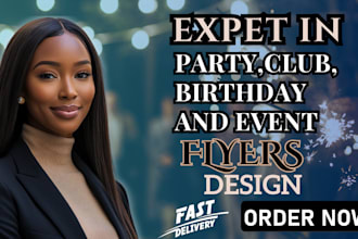 design professional party flyers, club flyers and event flyers