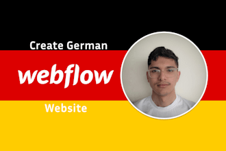 develop a german webflow website for you
