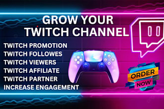 boost your twitch channel promotion with active live viewers and chatters