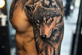 create custom tattoo design, tattoo sleeve