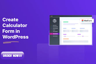 create customize wordpress website calculator, wordpress custom form calculator