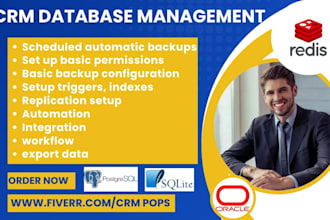 setup database management mysql postgresql sqlite oracle database ibm db2 redis