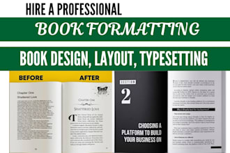 tyeset layout format fiction nonfiction ebook memoir self help academic textbook