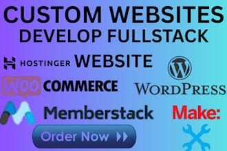 develop websites custom, wordpress, fullstack in react,php,django