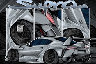 make awesome cars and automotive illustration art