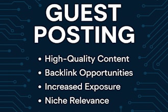publish a guest post on tech websites, tech blogs  with a dofollow backlings