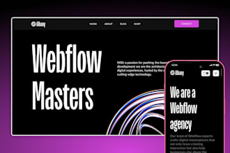 build a responsive webflow website from scratch