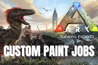 create a custom paint job for ark survival ascended, ark survival evolved
