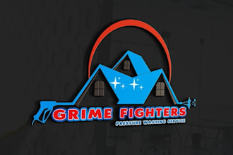 make modern pressure washing power washing and cleaning logo