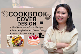 design a KDP cookbook cover low crap, mediterranean cover, sourdough discard