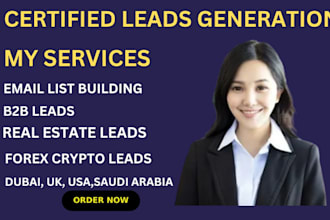 provide real estate buyer and seller leads in dubai, uk, usa, and saudi arabia