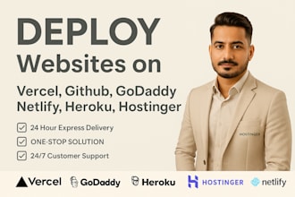 deploy your nextjs website to netlify, vercel, and github