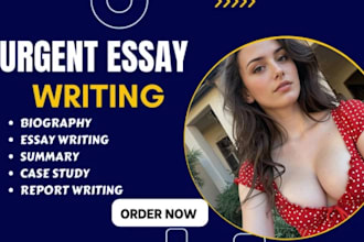 do urgent essay writing and research summary as an expert