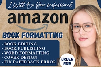 amazon kdp book formatting, book editing, word formatting, book publishing