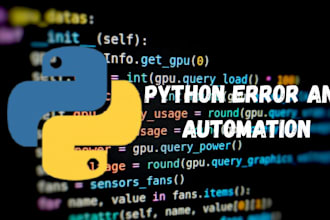 debug, fix, python error, HTML, js, optimize, lua, python script, coding, cuda