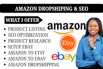 do amazon ebay etsy dropshipping SEO product listing to boost sales