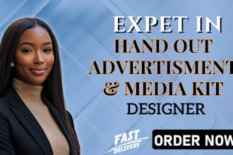 do professional hand out, advertisement, and media kit design
