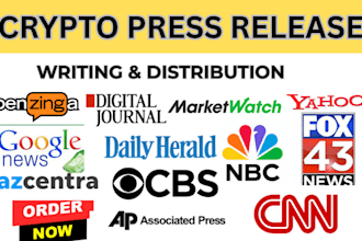 do crypto press release crypto press release writing crypto PR distribution