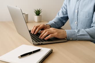 retype scanned documents and do research summaries