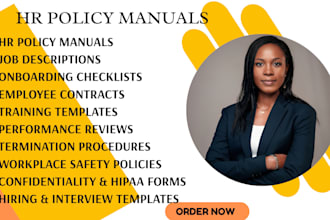 develop HR policies, job roles, and compliance docs for your nemt business