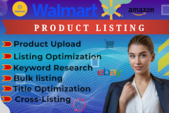 do walmart listing, walmart PPC, SEO optimization, walmart dropshipping wfs va